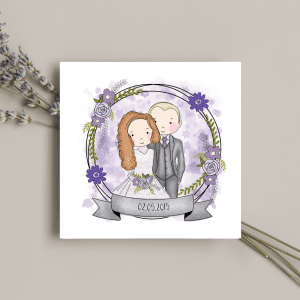 Personalised Wedding Day Card for Newlywed Couples