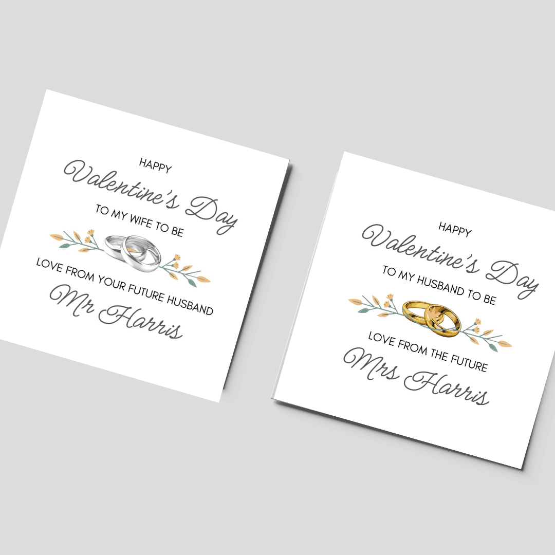 Personalised Valentine’s Day Card for engaged couples, future husband, future wife, Husband-to-Be, Bride-to-Be - Image 2