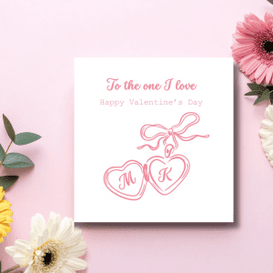 Personalised Heart Locket with Initials | Valentine’s Day Card, Romantic Keepsake Gift