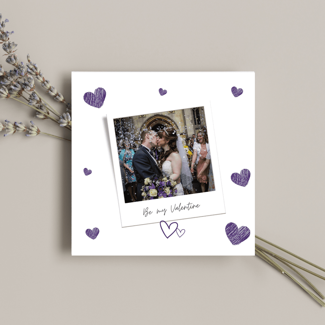 Personalised Photo Love Heart Valentine's Day Card | For couples, husband, wife, girlfriend, or boyfriend - Image 4