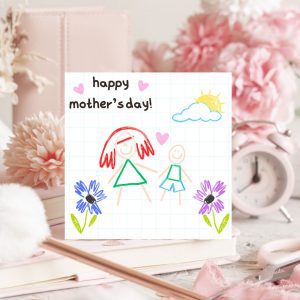 Kids Drawing for Mother's Day Card